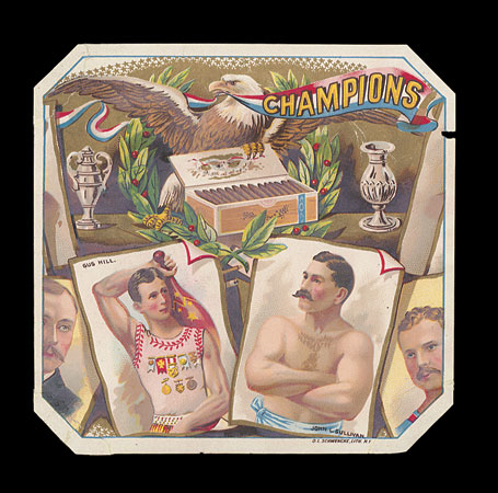 1889 N28 and N29 Champions Cigar Box Label